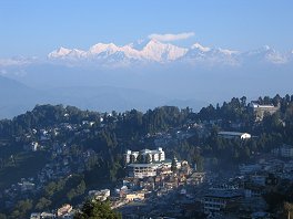 Darjeeling et le Kenchenjunga