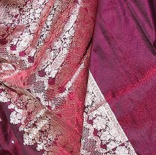 sari en pure soie de B&eacute;nar&egrave;s