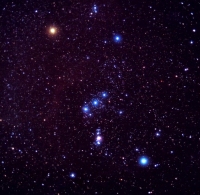 constellation d'Orion. Les trois étoiles sont appelées les Rois mages.